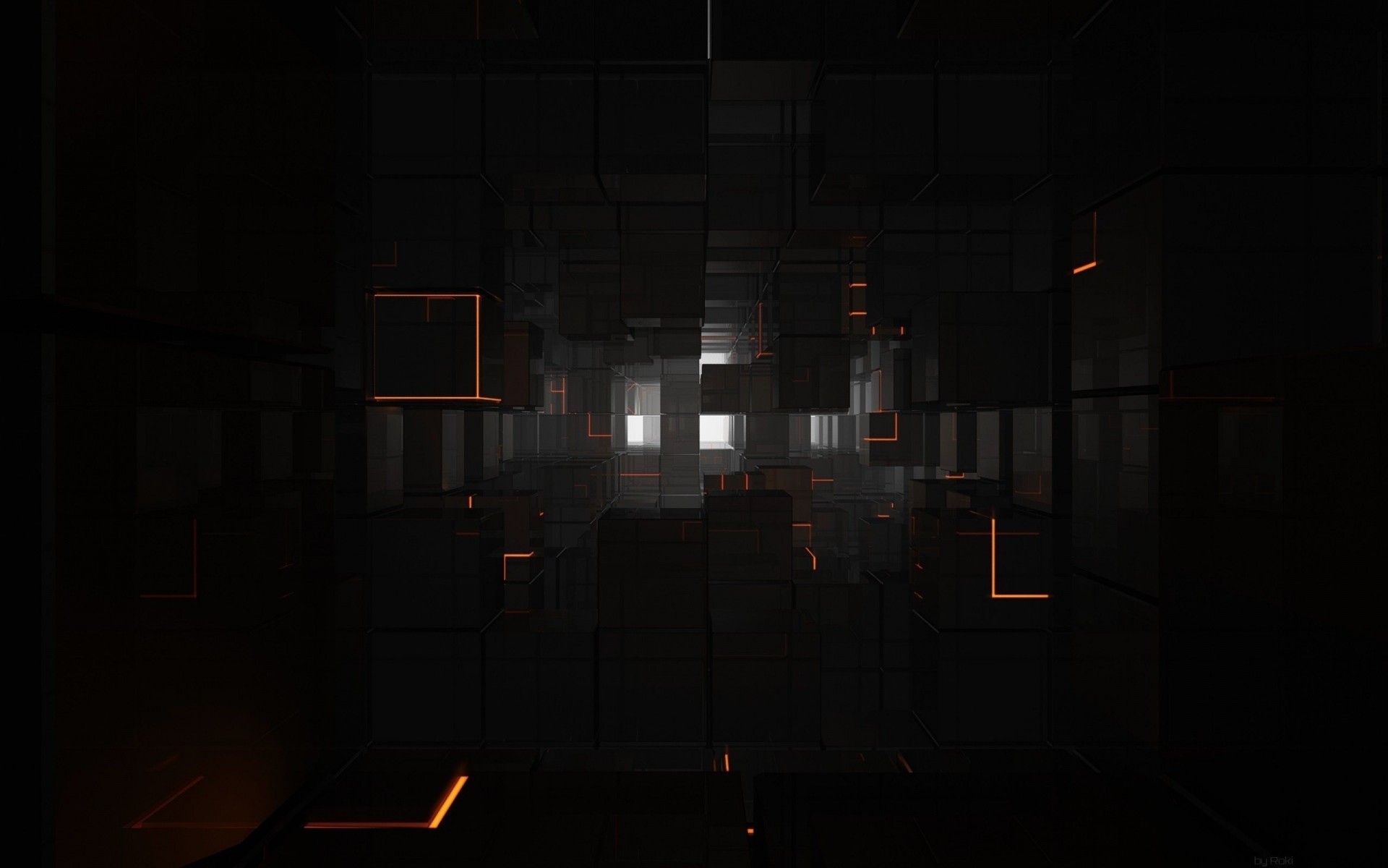 luz 3d túnel