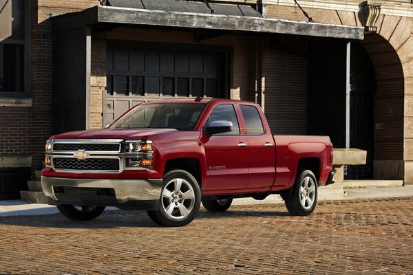 2015 Chevrolet Silverado rojo