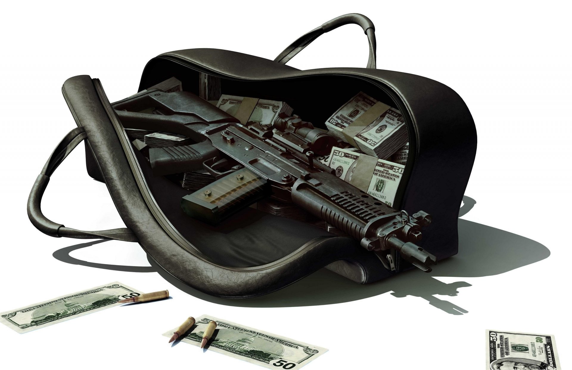 máquina expendedora bolso dinero