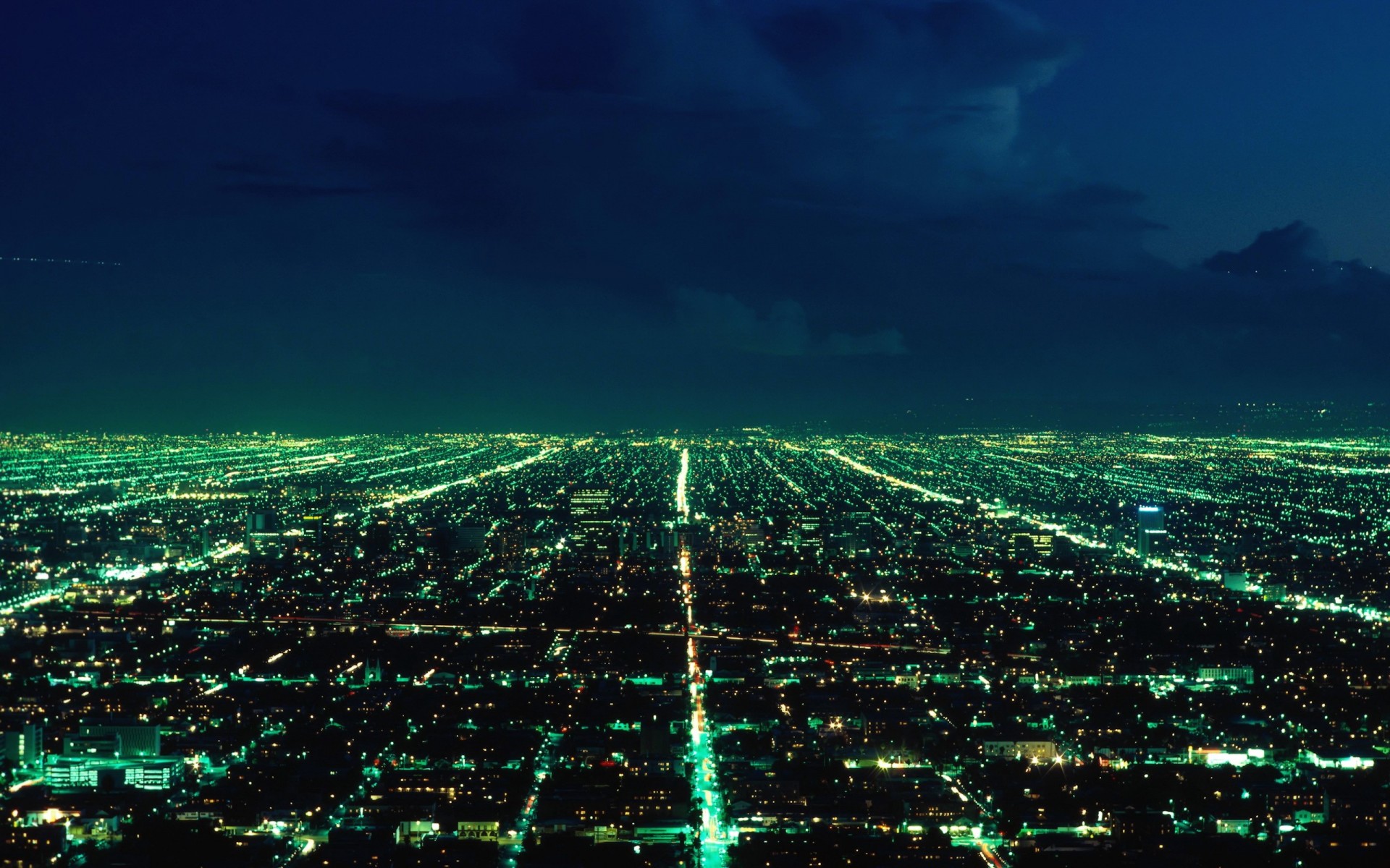 ciudad luces noche