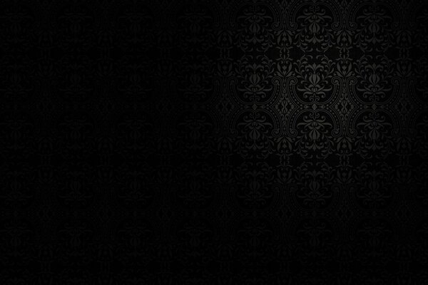 Patrón minimalista sobre fondo negro