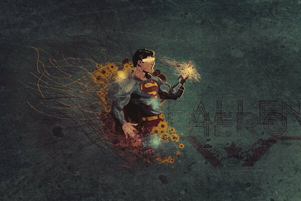 Figura de Superman héroe de la película