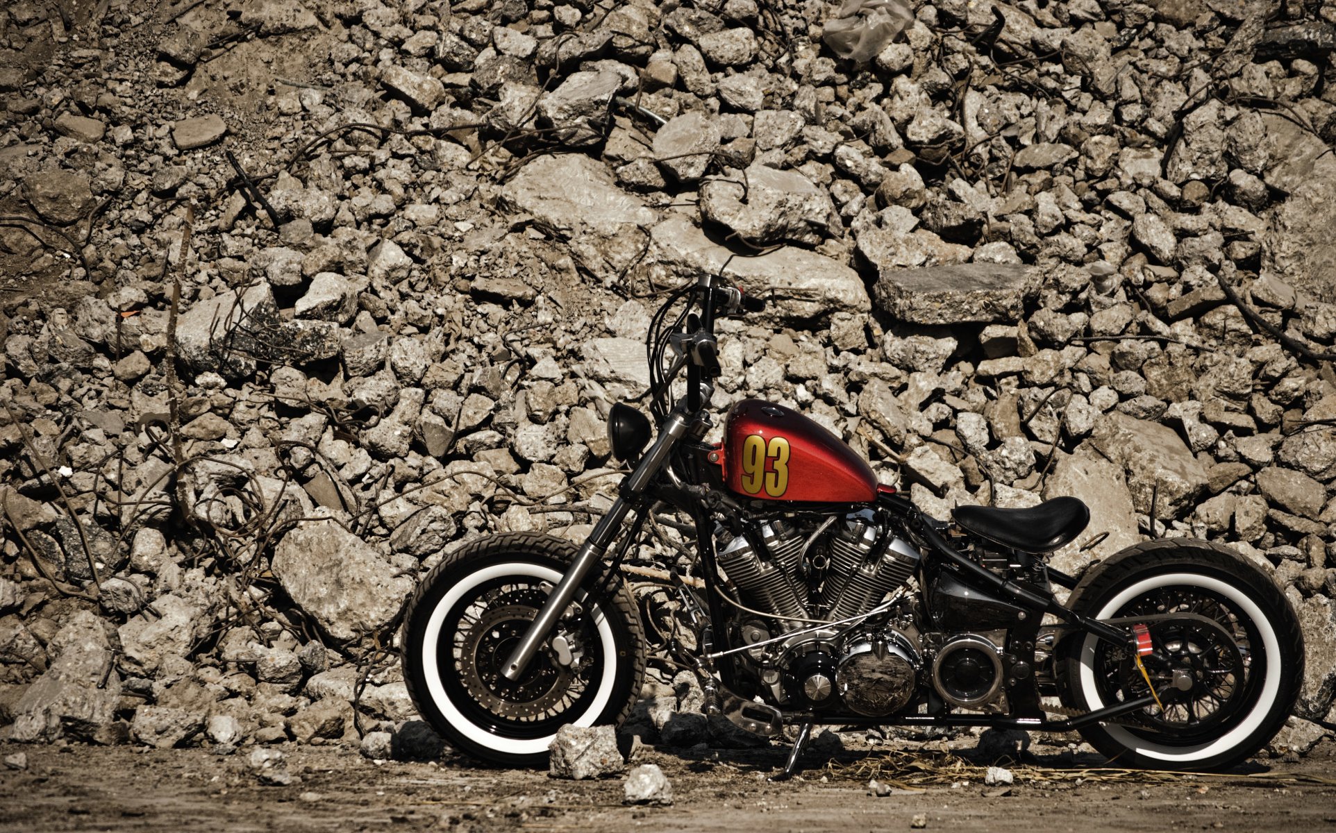 xv1600 flotador motocicleta bicicleta diseño piedras