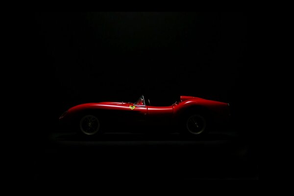 La foto de Ferrari rojo es fascinante