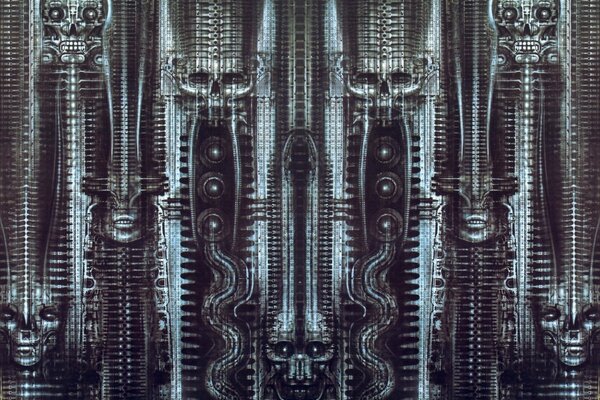 Fondo gris oscuro con patrones