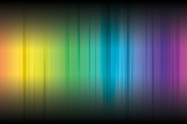 Espectro de diferentes colores sobre fondo negro