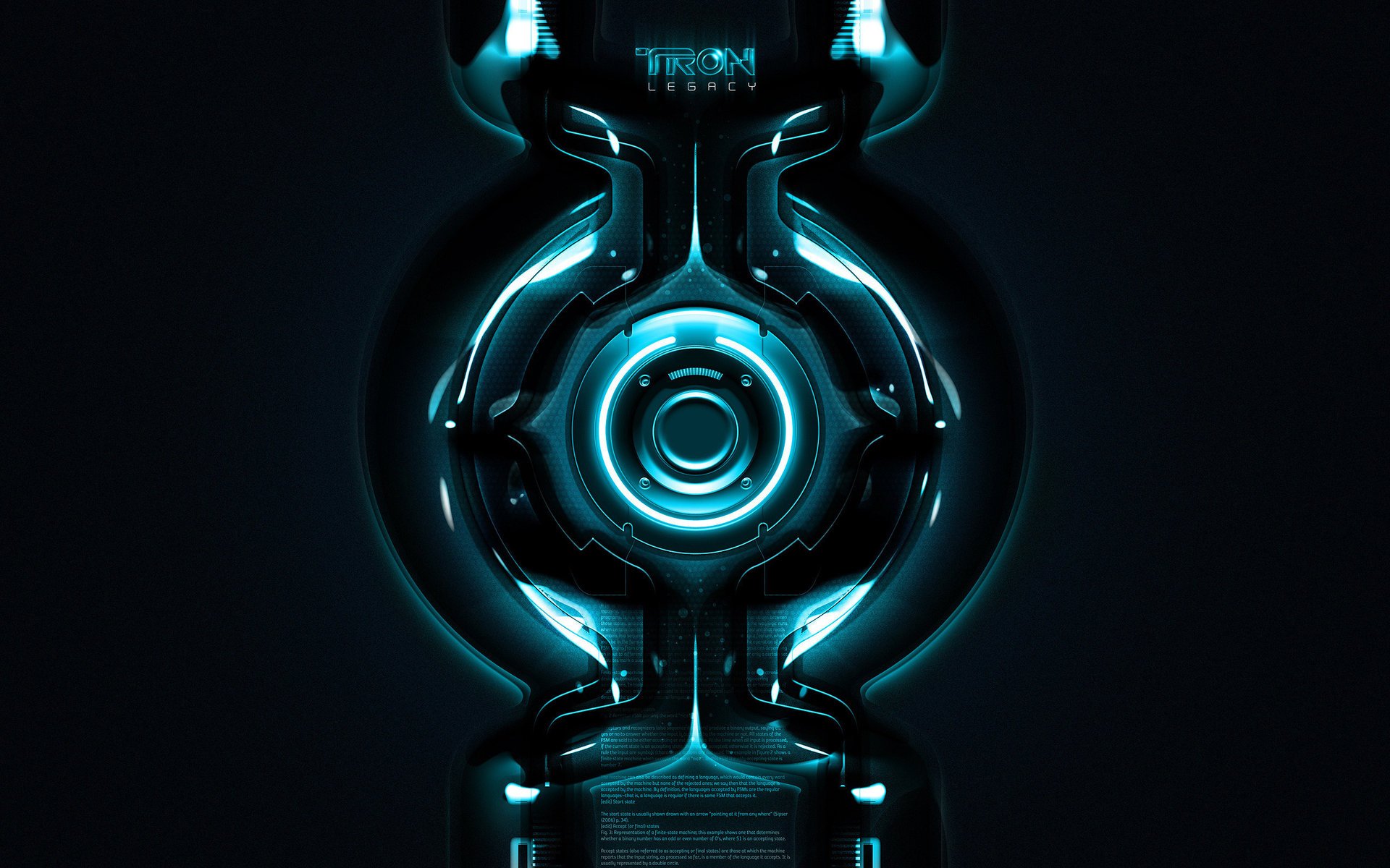 tron tron película neón círculo tron legacy tira de luz cyber cyber interfaz hi-tech