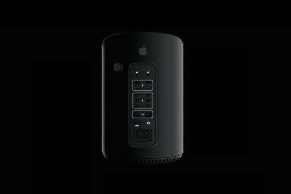 Iluminación de mac pro en negro