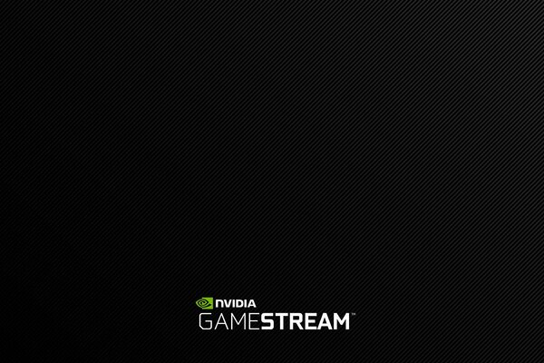 Logotipo de nvidia gamestream sobre fondo negro