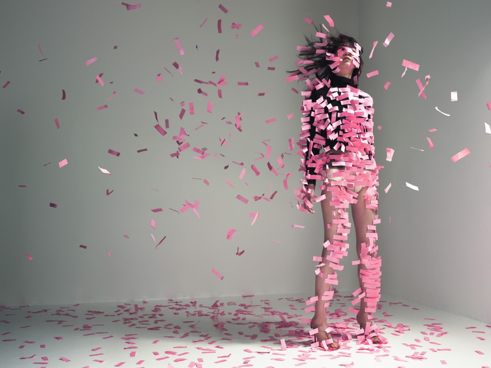 rosa papel