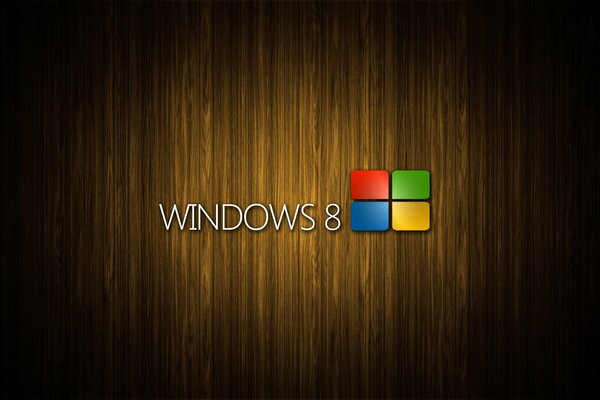 Logotipo de Windows 8 en la pizarra morena