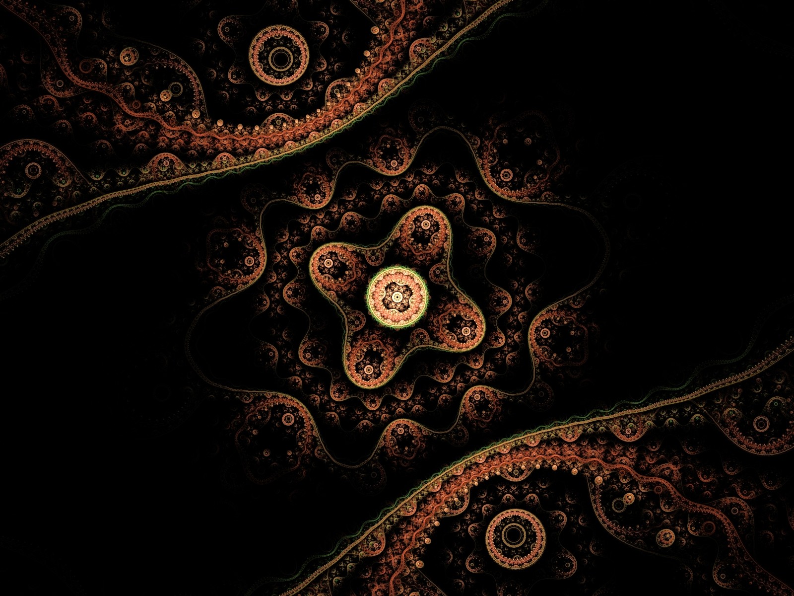 encaje astral abstracto proyección