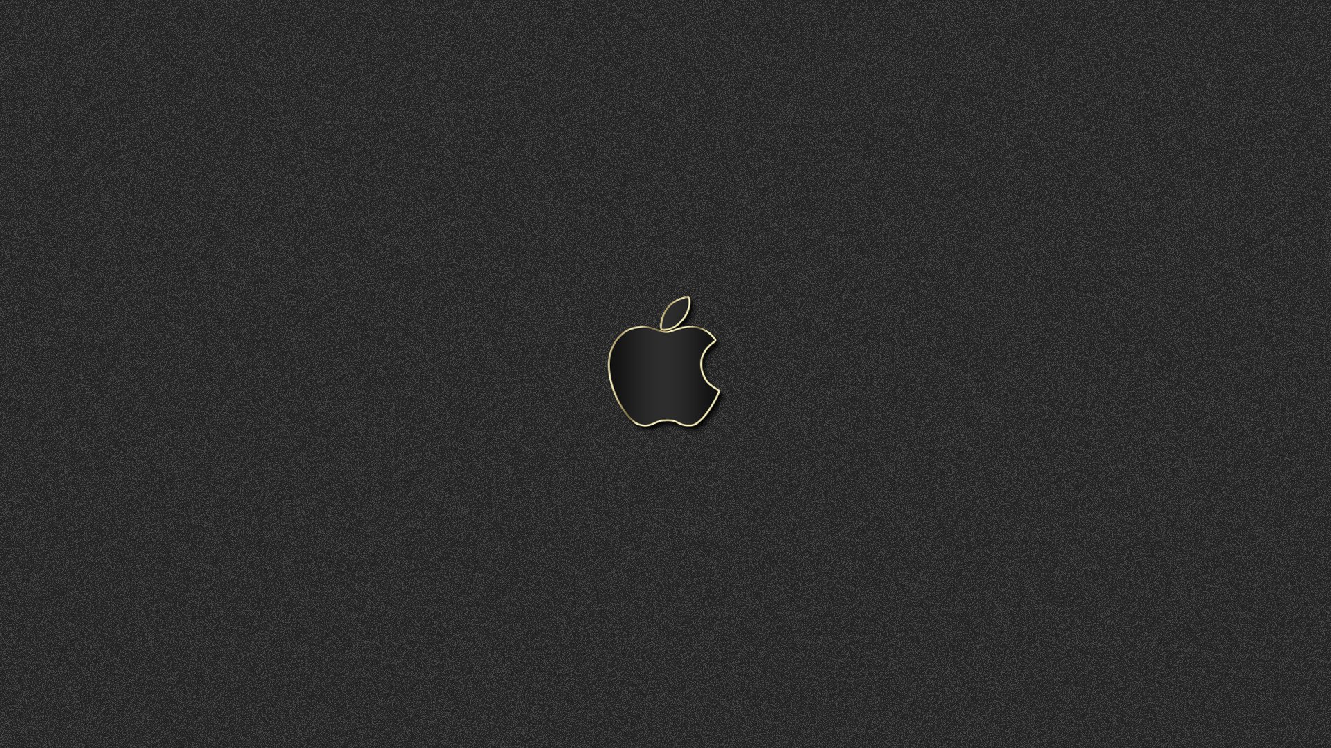 apple mac oro negro logotipo