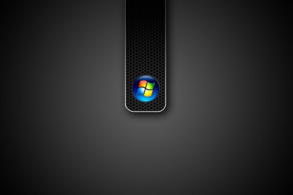 Logotipo de microsoft sobre fondo negro