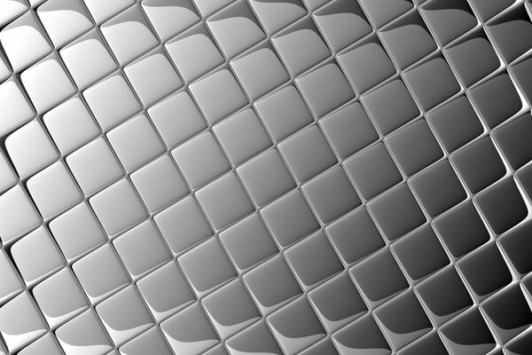 Cubos volumétricos sobre fondo gris