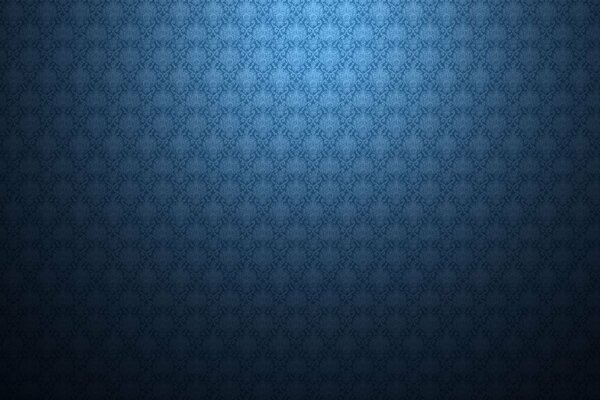 Patrón monótono sobre fondo azul