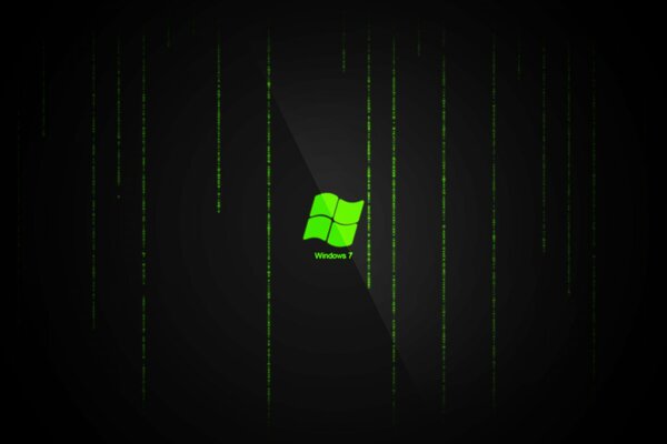 Protector de pantalla minimalista de Microsoft Windows 7