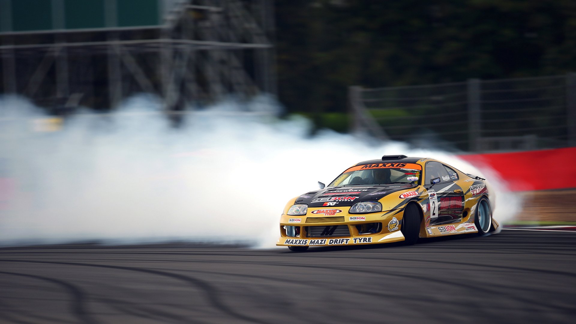 toyota arriba deriva tuning coche deportivo competencia humo