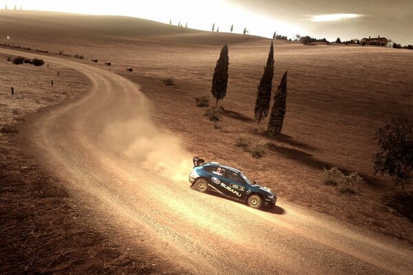 Subaru participa en un Rally en gran turismo 5