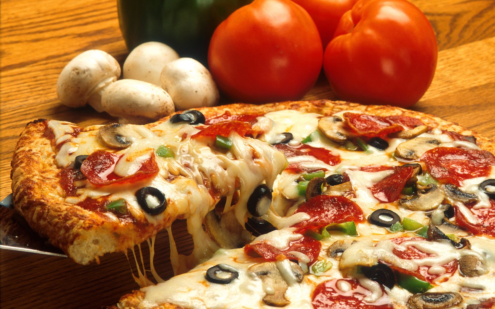 comida delicioso pizza queso champiñones aceitunas comida aceitunas
