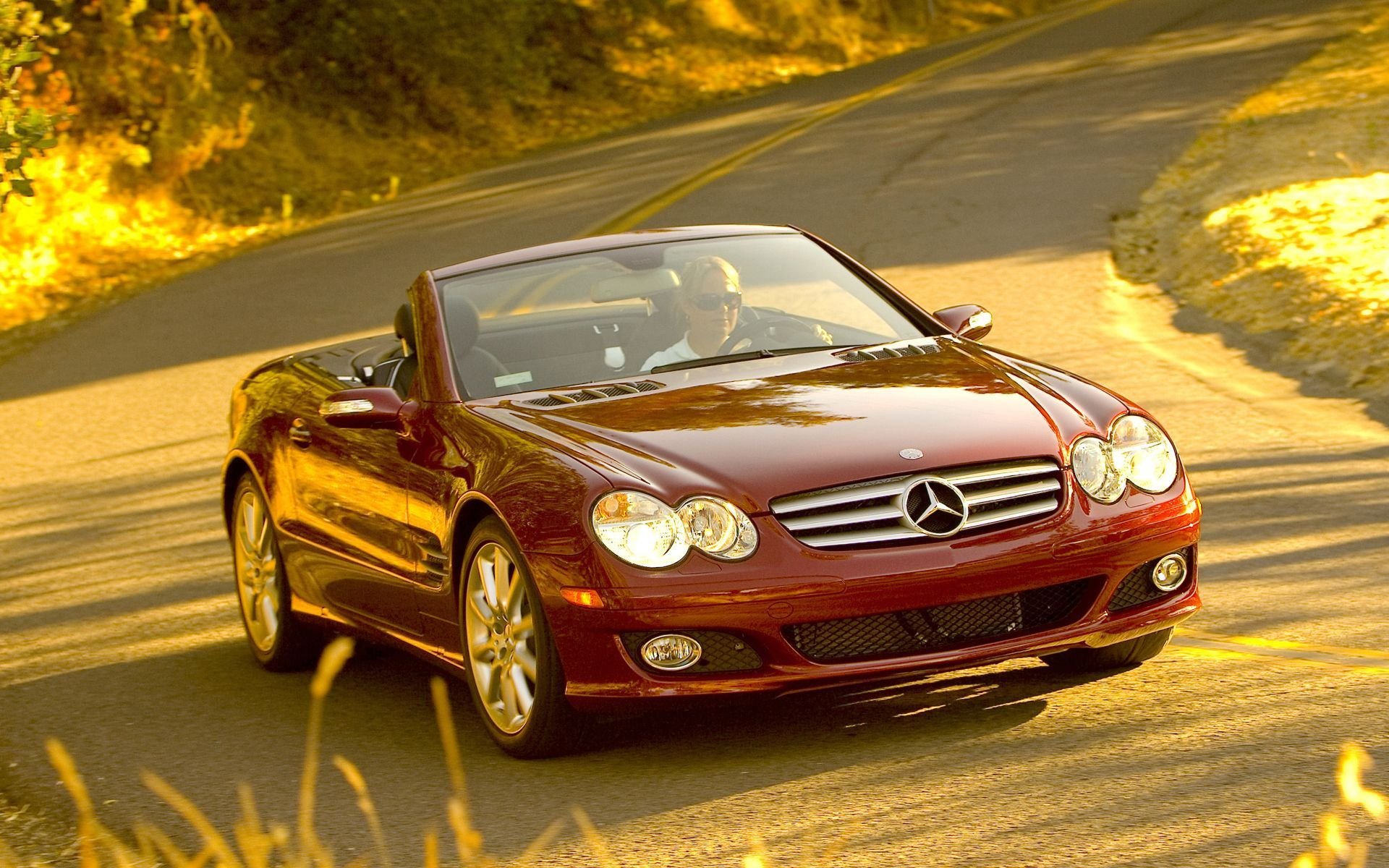 coches carretera niñas volante auto carretillas mercedes mercedes sl 550 widescreen