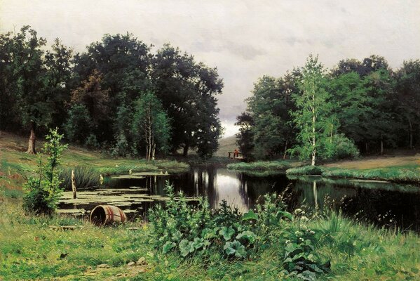 Foto de Efim Volkov paisaje con estanque