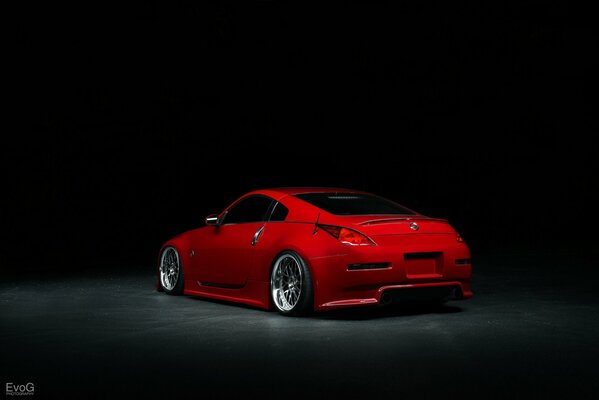 Pintura auto rojo nissan, 350Z