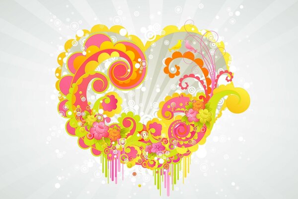 Corazón abstracción en el Escritorio