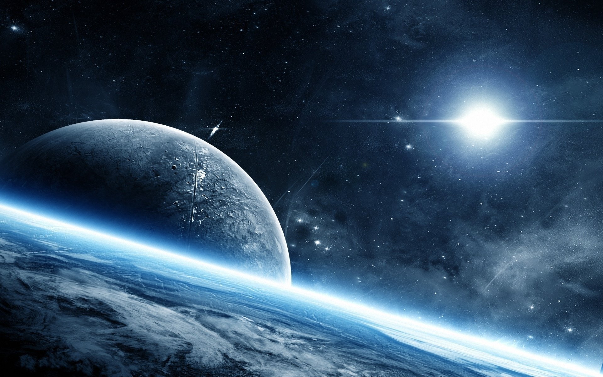 planeta espacio espacio atmósfera resplandor