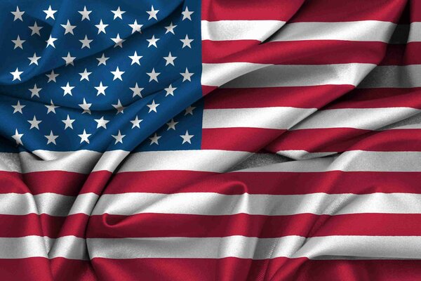 Bandera en desarrollo de los Estados Unidos de América