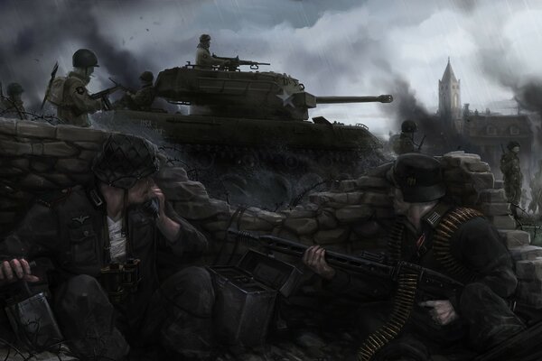 Juego de computadora que simula la guerra