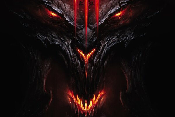 El diablo en la carne con una imagen en un fondo oscuro
