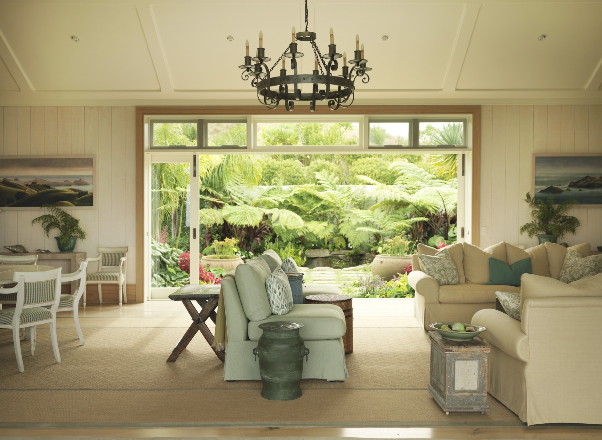 diseño casa estilo villa cabaña salón