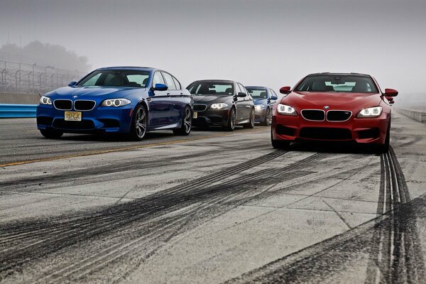 Varios coches BMW circulan por la Drift trkss