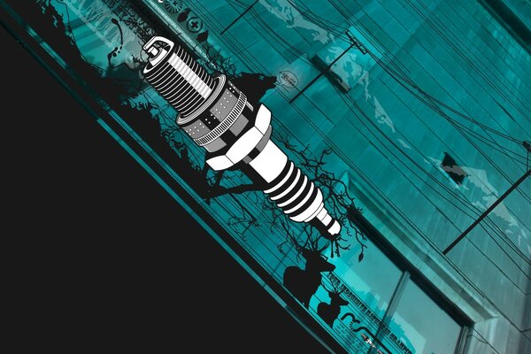 Vela y alambre de dibujo vectorial