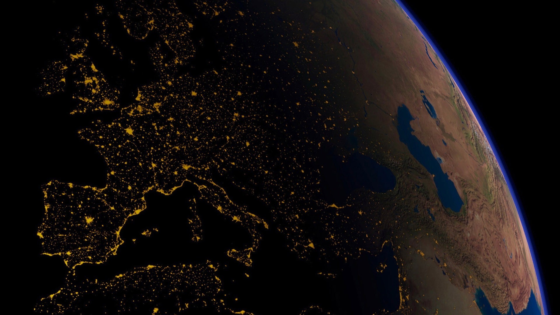 vista desde el espacio