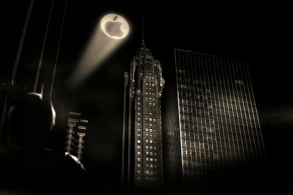 Apple Mac a la vista de Batman