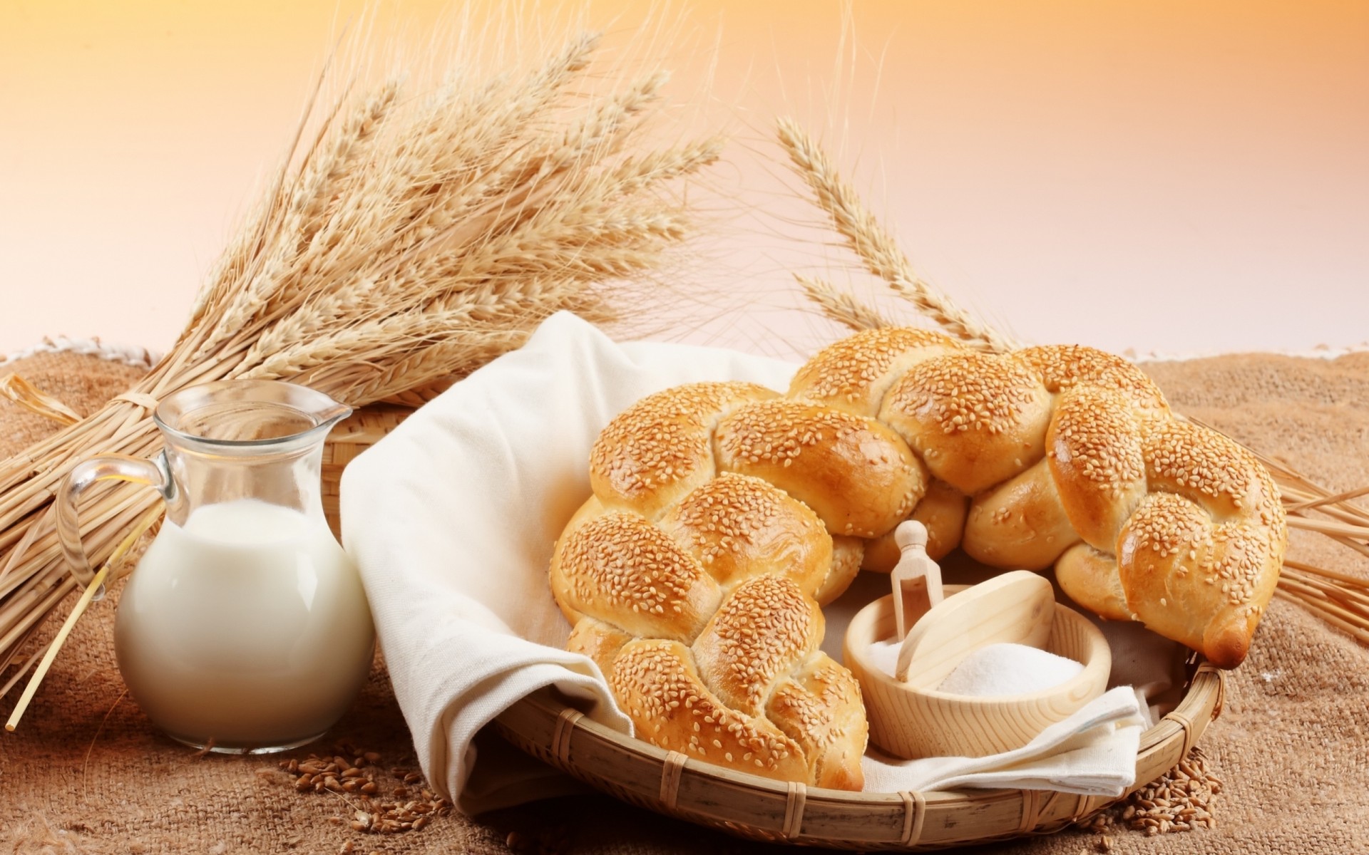grano pan leche solo jarra sésamo harina