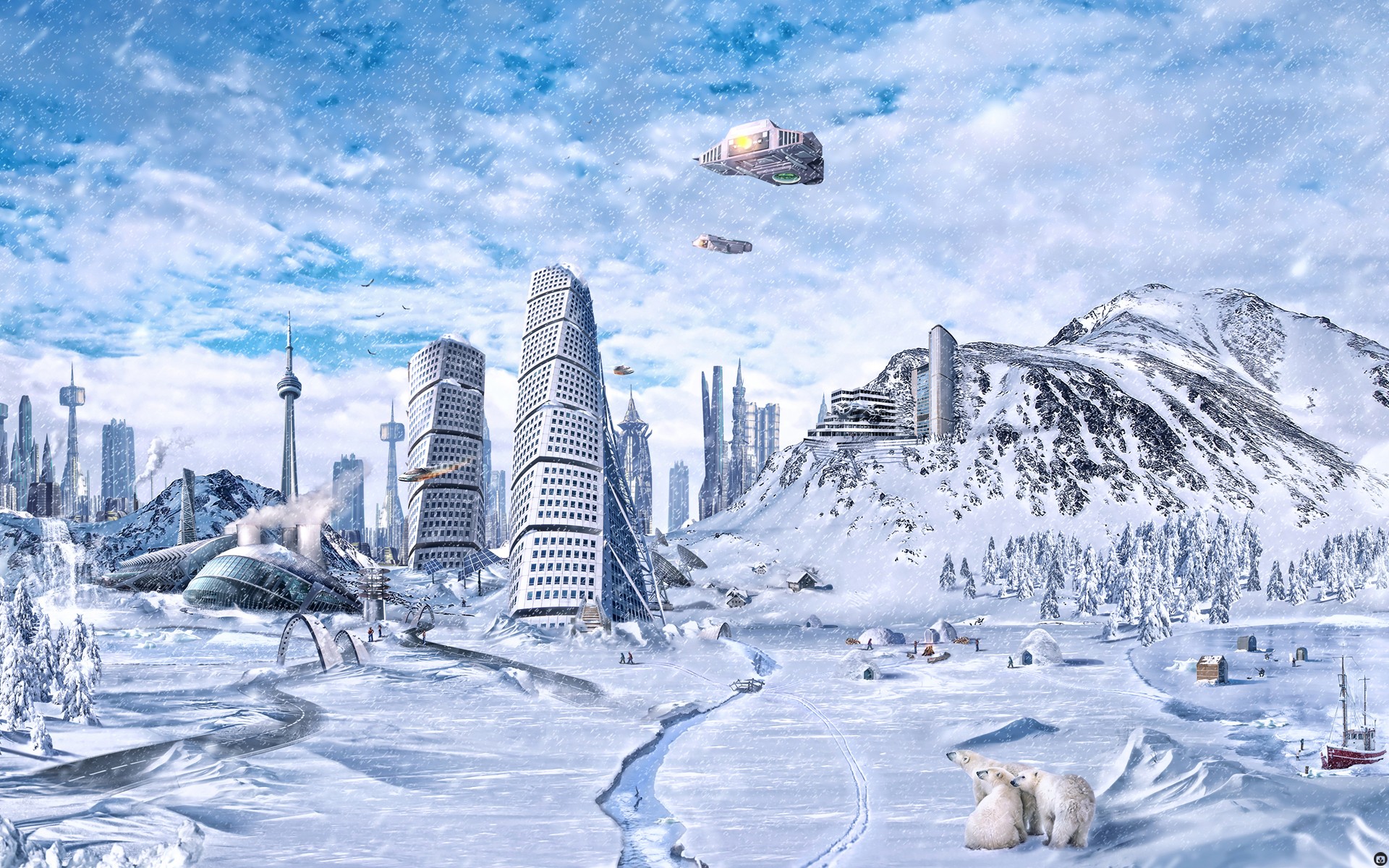 el fin del mundo hielo ciudad