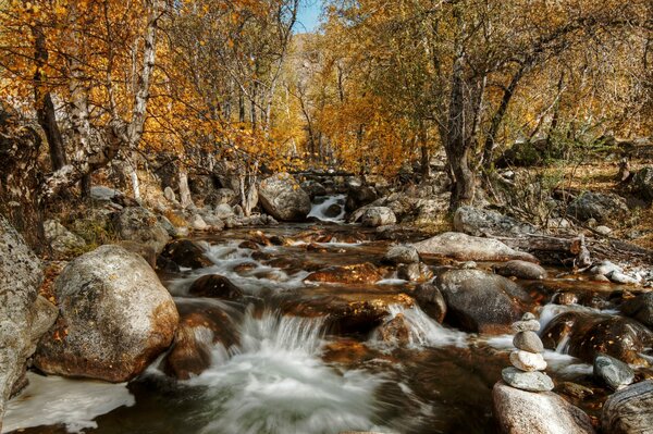 Altai otoño en octubre
