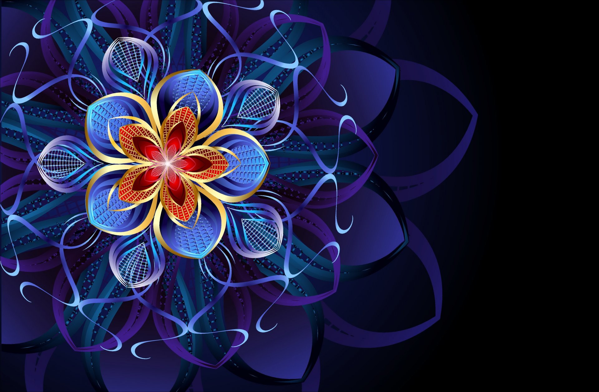 abstracto patrón flor modelo