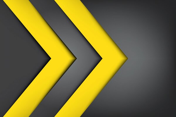 Comillas amarillas sobre fondo negro