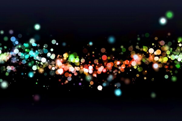 Luces multicolores bokeh abstracción
