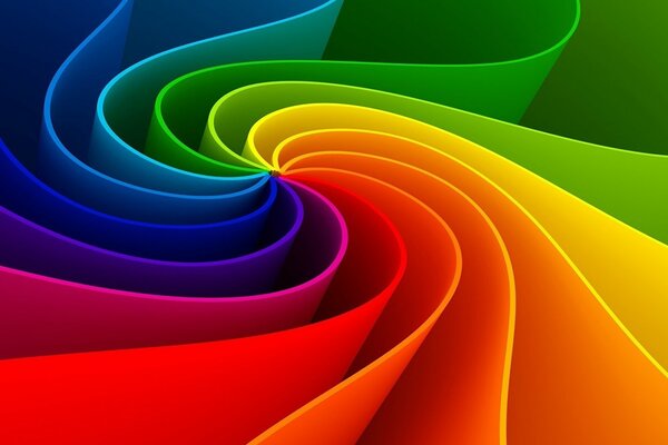 Líneas multicolores que recuerdan al arco iris