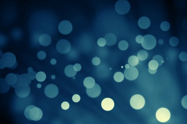 Bokeh azul sobre fondo azul