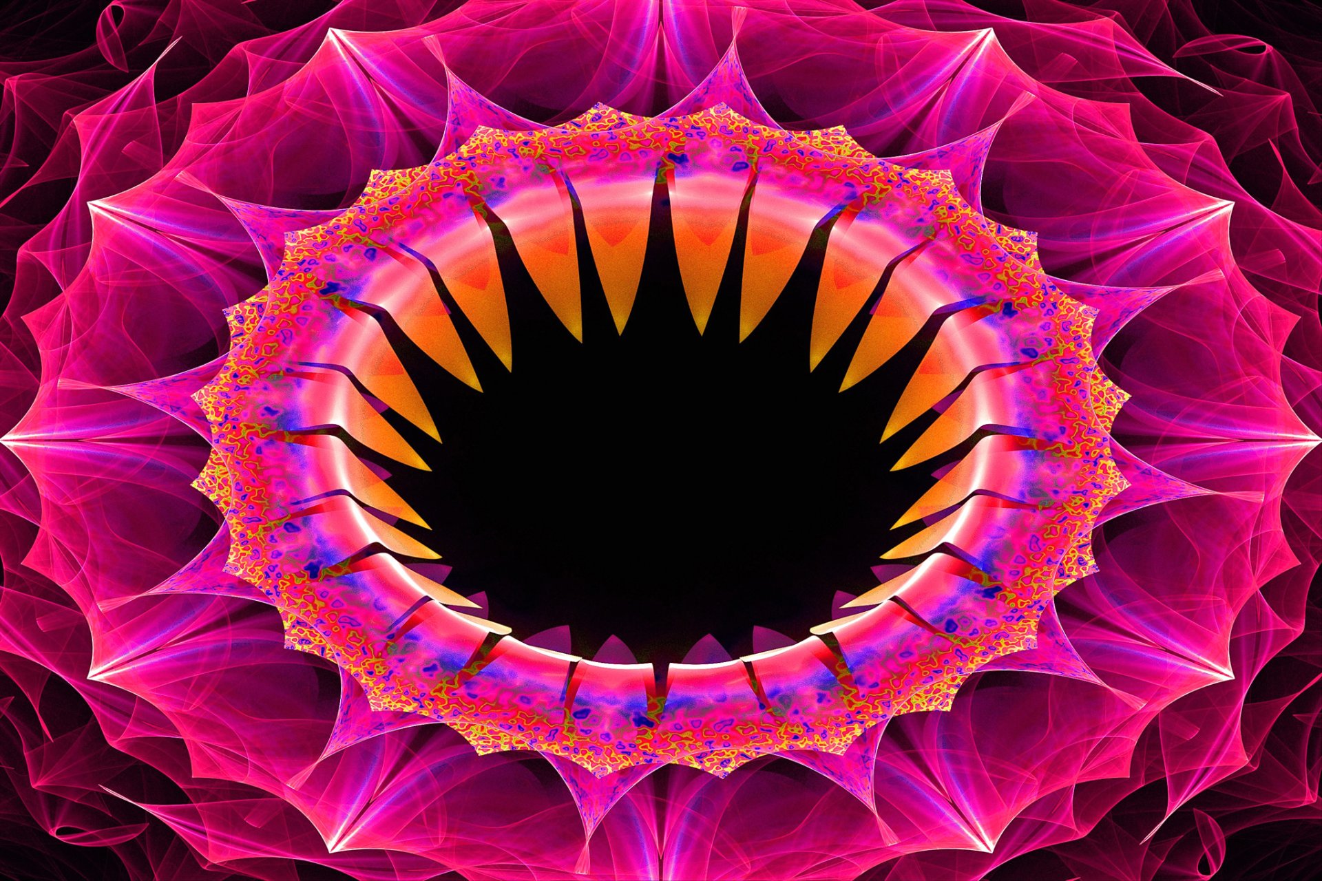 volumen anillo flor pintura línea
