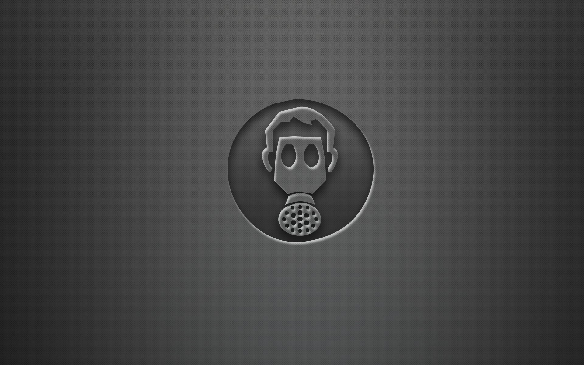 minimalismo estilo signo máscara de gas inhalador 1920x1200