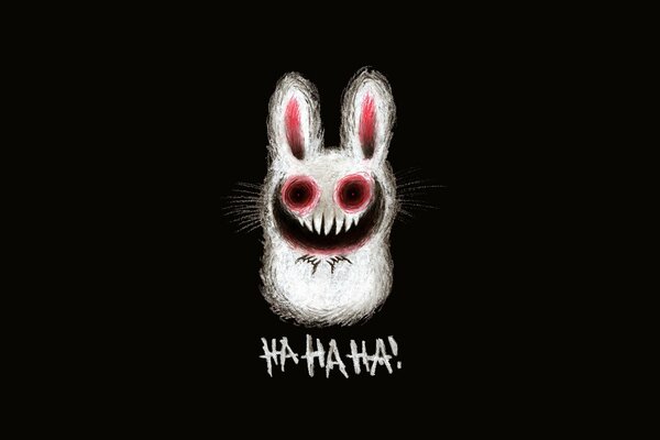 La risa de la liebre siniestra en el dibujo