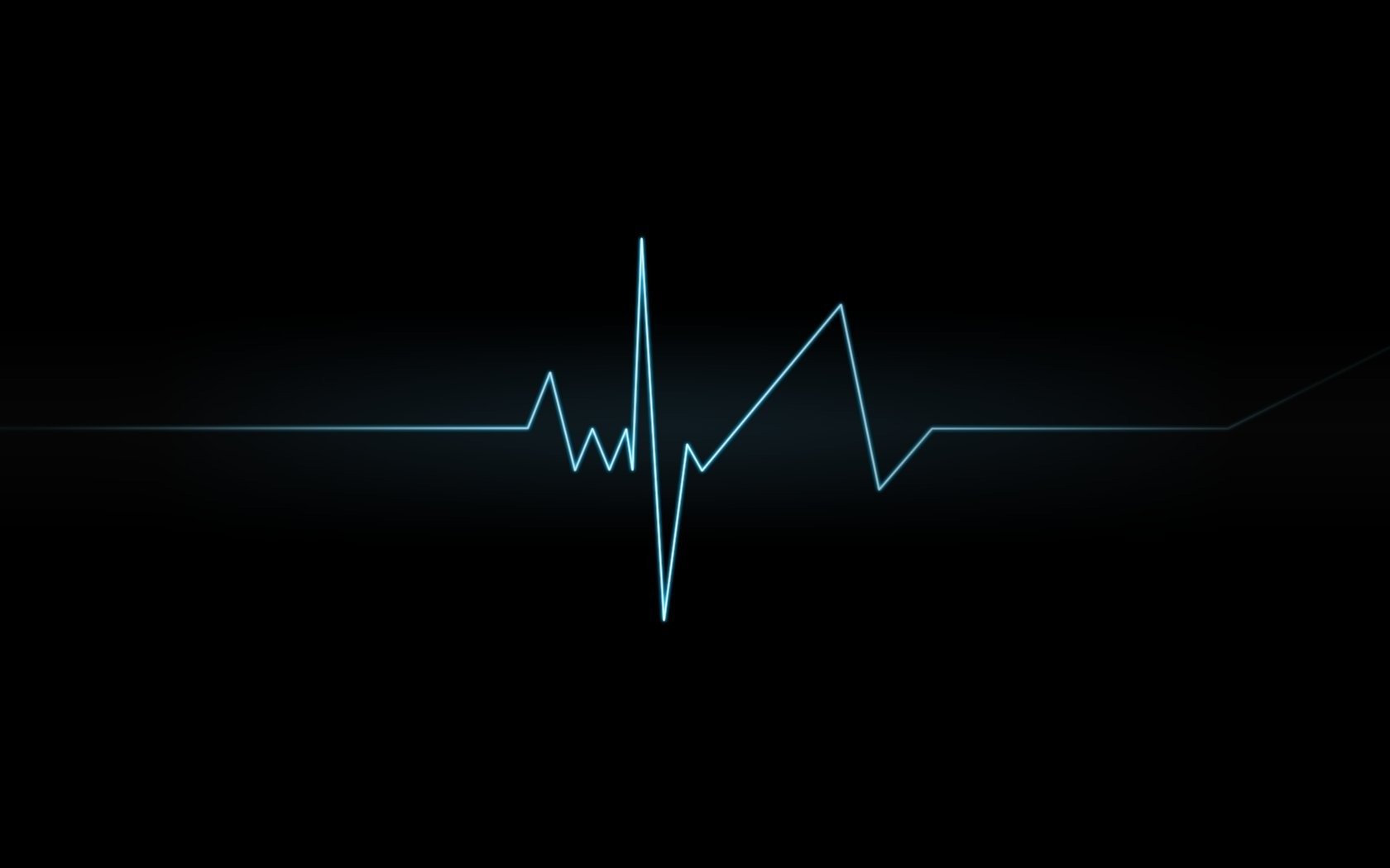 línea cardiograma curva