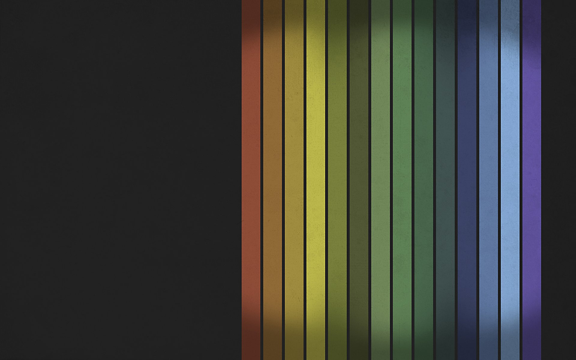 líneas colores del arco iris gama
